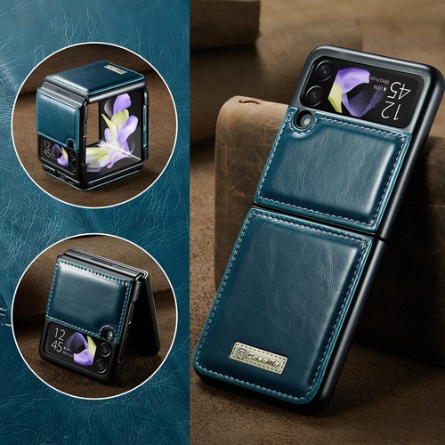 For Samsung Galaxy Z Flip5 4 3 Solid Color Luxury Leather Shockproof Phone Case - Zdjęcie 45 z 48
