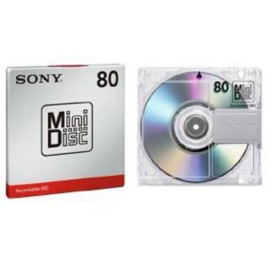 Sony Mini Disc MDW80T MD Blank 80 Minutes Recordable 10 Discs Set