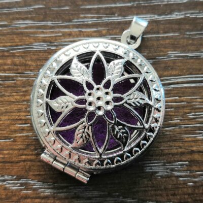 925 Sterling Silver Aroma Diffuser Charm New Fashion Jewelry Locket Pendant