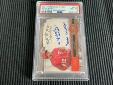 2021 TOPPS FIVE STAR JUAN SOTO *AUTO #08/20 INSCRIPTION PSA 8 NM-MINT* NATIONALS