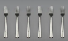 Lenox Stainless Flatware - AMBER HILL -  Dinner Forks - Set of Six *