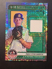 2023 Panini Stars and Stipes Paulo Vitor Barbosa Fireworks Jersey Brazil U18PBDS
