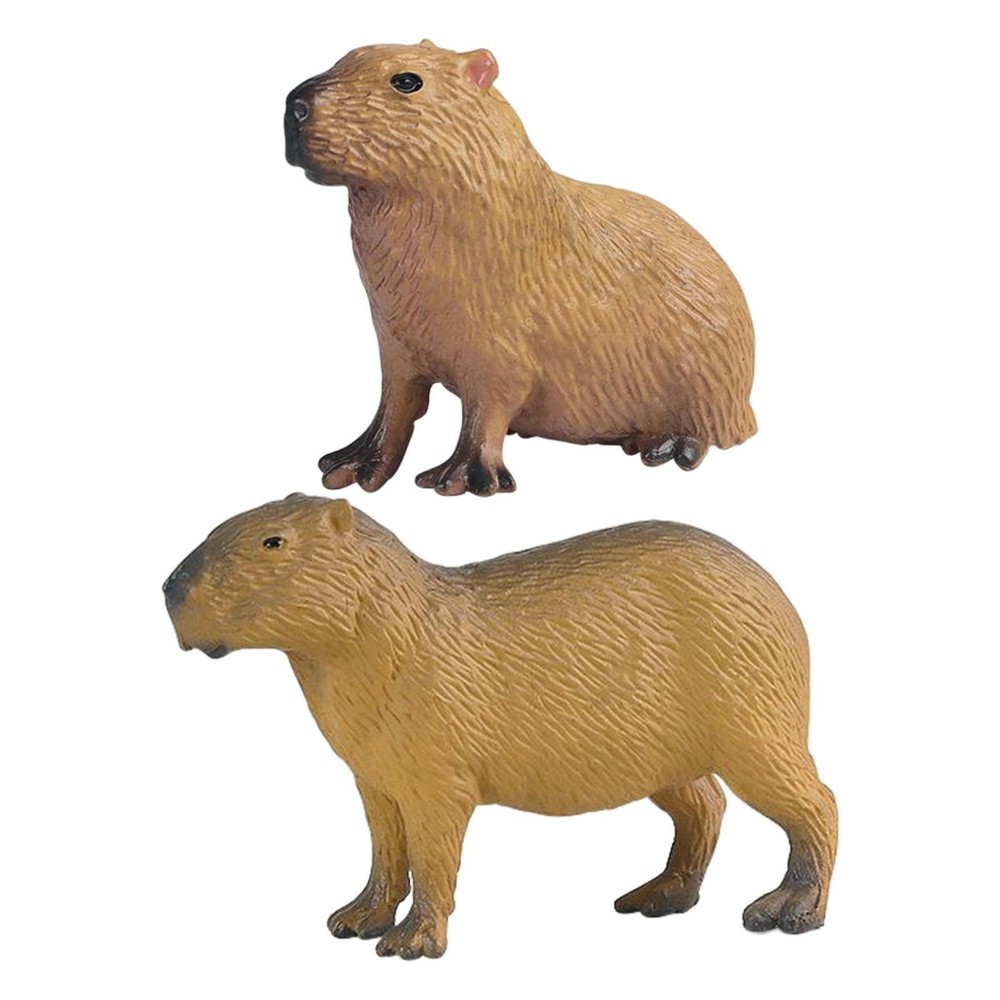 Capybara Figurine Toy Simulation Sitting/Standing Capybara Model Figure Decor