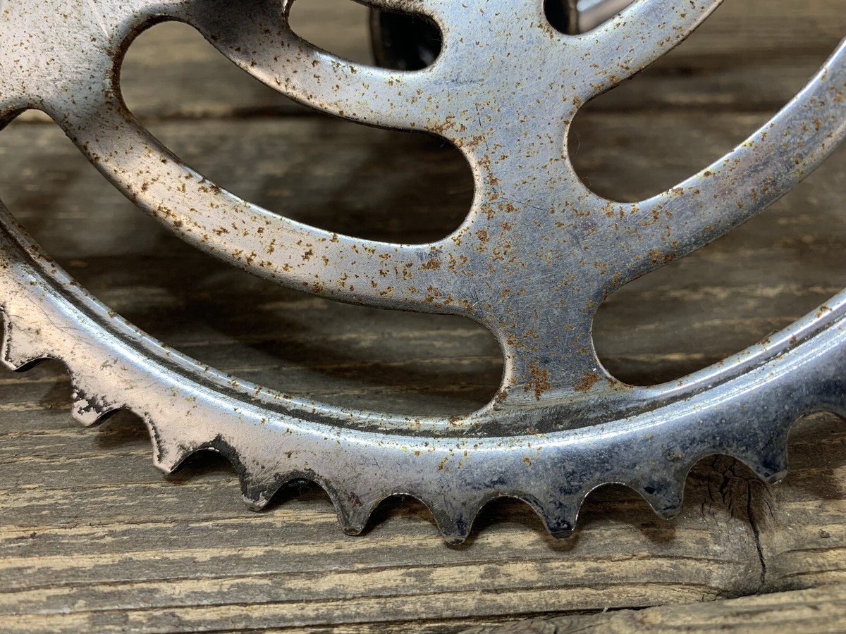 vintage bmx crank and sprocket chainring 46t schwinn old