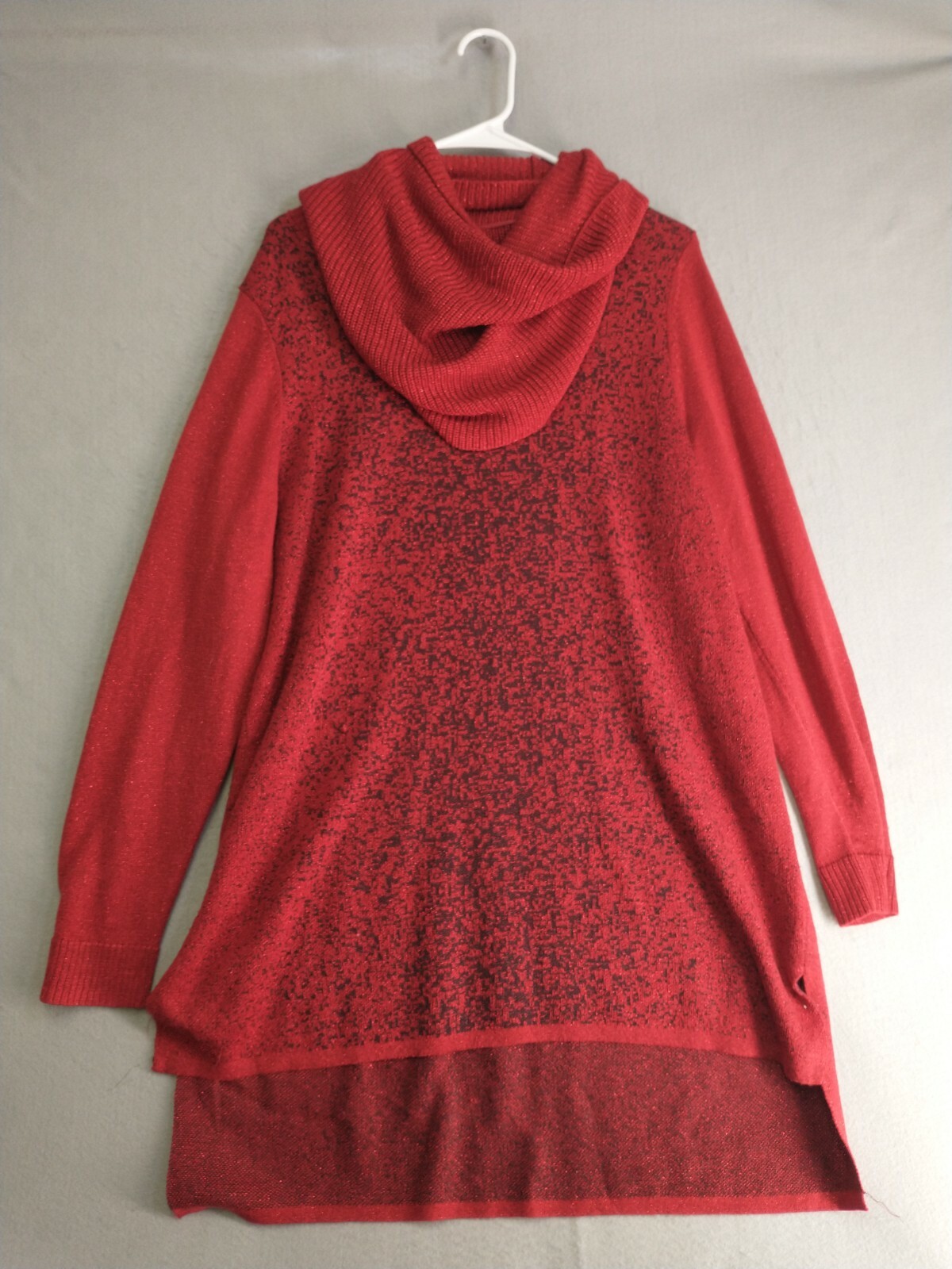 Apt 9 Womens Sweater Dress XL Red Long 