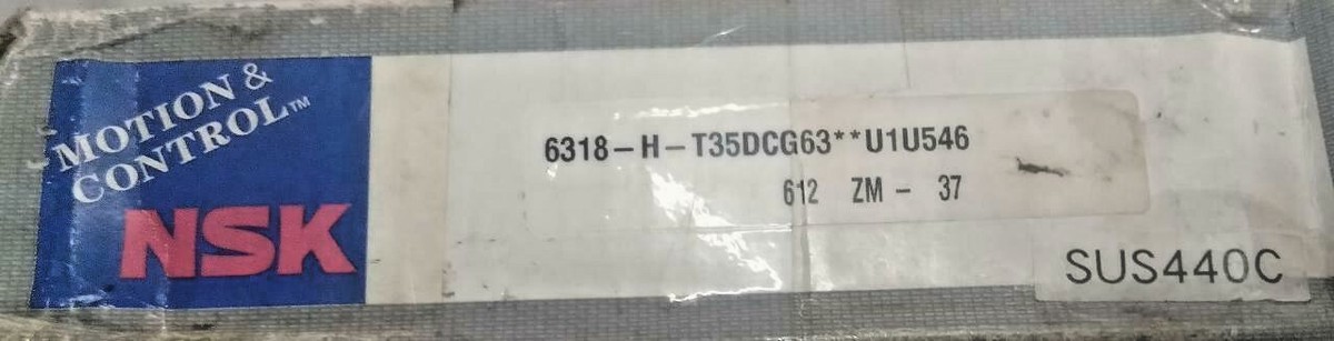 6318 H T35DCG63 U1U546 NEW NSK JAPAN FAYBER CAGE BOX PACK LOW