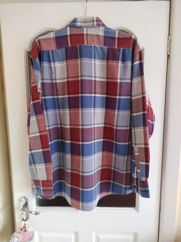 gebraucht Herren XXL Izod kariertes Hemd 28 Zoll L32 guter Zustand - Bild 7 von 9