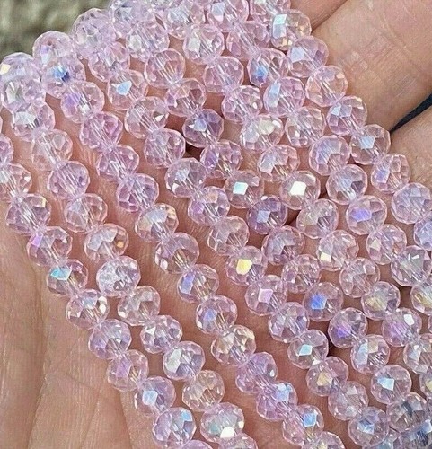 Perles de verre cristal à facettes 4 mm | bricolage bijoux bricolage lot de 400 pièces / 7,5 €; 120 pièces / 3 € - Photo 36/85