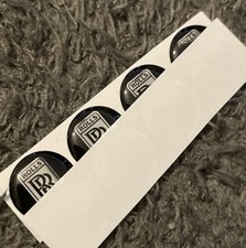 10x  ROLLS ROYCE STYLE KEY FOB EMBLEM LOGO STICKER BADGE