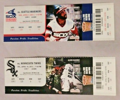 #ad #ad 2013 Chicago White Sox Ticket Stub Pick One unused $2.50