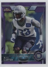 2015 Topps Chrome Rookies Purple Refractor Alex Carter #161 0f8