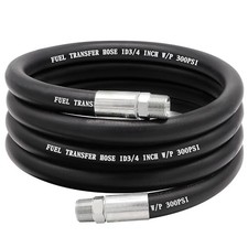 10FT 3/4" Fuel Transfer Hose Pump Hose Farm Fuel Hose with 3/4" 10Ft  ID3/4"