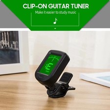 Digital Chromatic LCD Clip-On Tuner For Guitar Ukulele Violin Bass Instruments