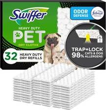 Sweeper Pet, Heavy Duty Dry Sweeping Cloth Refills with Febreze Odor Defense, Fl