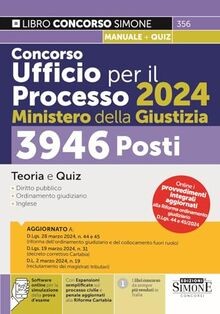 Concorso Ufficio per il Processo 2024 - 3946 Posti ... | Buch | Zustand sehr gut