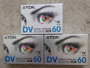 New TDK DVM-60ME MiniDV Mini DV Digital Video Cassette 90 Minute DV60  Lot Of 3