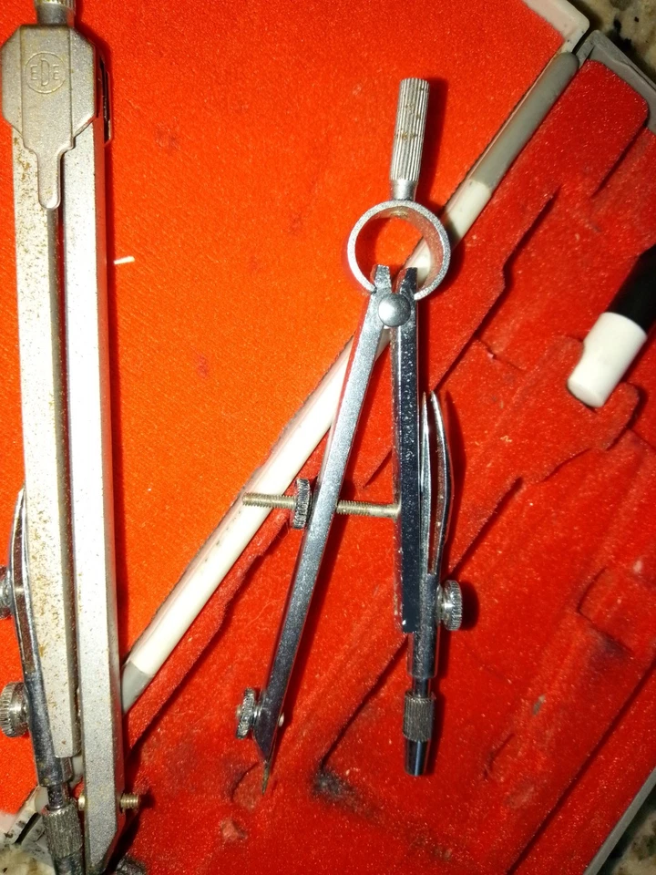 Vintage Drafting Set EDE Compass, Precision Drawing thing it's missing - Image 2 of 4