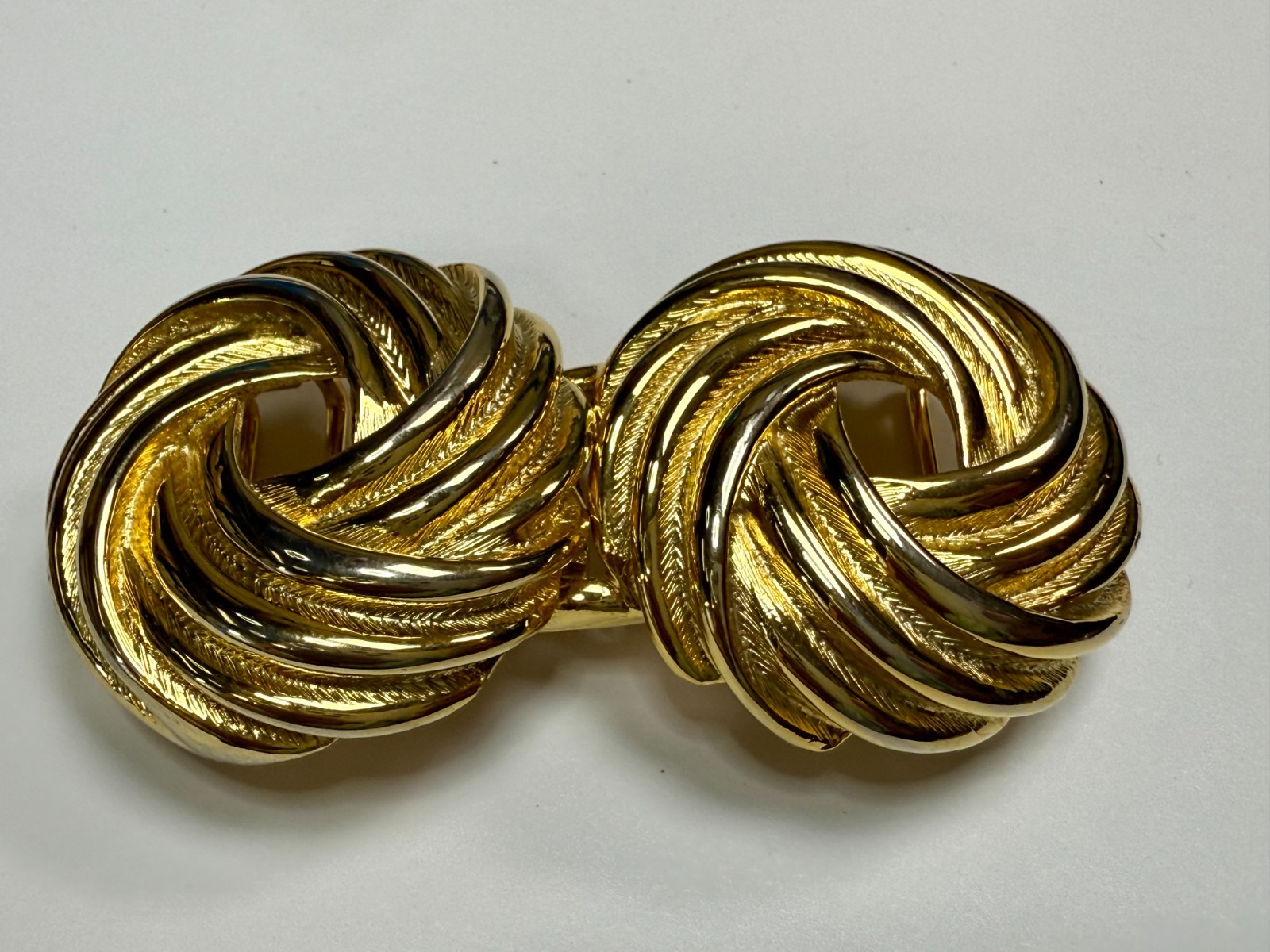 Paquette Signed Interlocking Two Piece Vintage Go… - image 12