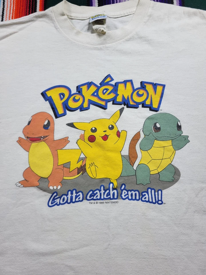 Camiseta Nintendo Pokemon 1999 Vintage Talla Juvenil XL Foto 2 de 4