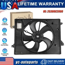 Radiator Cooling Fan For 2015 2016 2017 Hyundai Sonata 2.4L W/ Control Module