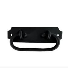 PAIR of Vintage Wrought Iron Trunk Bail Pulls or Shutter Handles 5.25 Inch