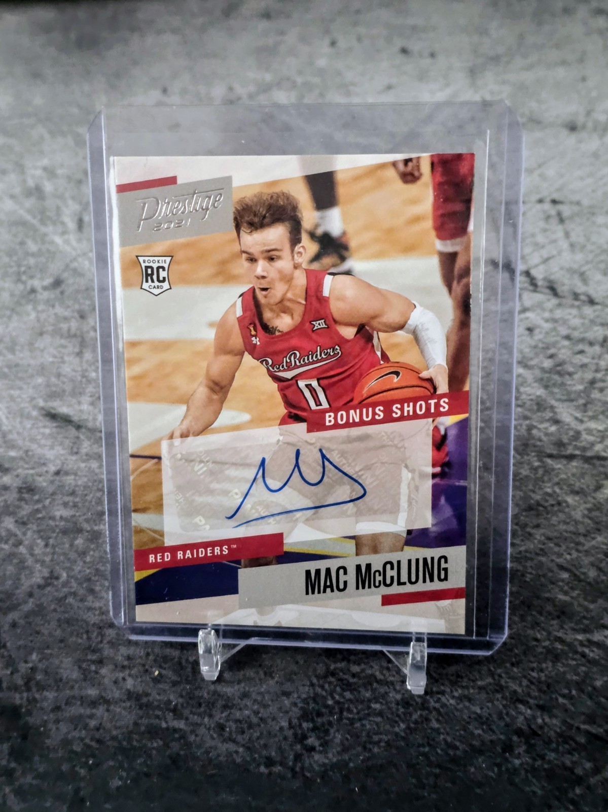 2021-22 Chronicles Draft Mac McClung Prestige Bonus Shots Auto #PBMMC