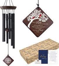 Memorial Wind Chimes for Loss of Loved One, Cardinal Sympathy Gifts for Loss of