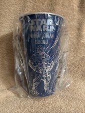 New Star Wars Burger King Plastic Cup 25/26 The Mandalorian And Grogu Blue