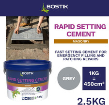 Bostik Rapid Setting Cement 2.5Kg - Fast-Setting - Ready Mixed Cement, Just A...