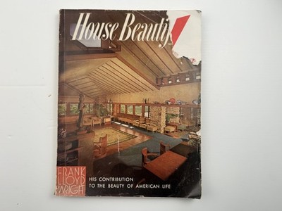House Beautiful November 1955   Frank Lloyd Wright Special Issue   MCM Architect