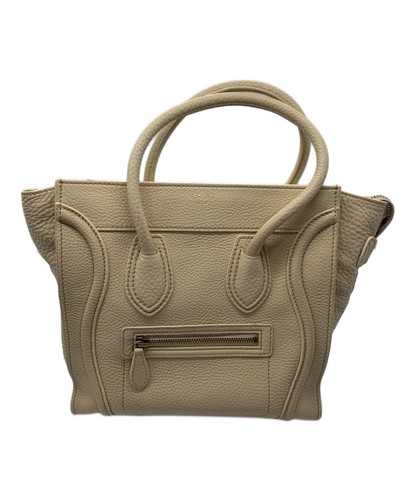 Celine Luggage Micro Beige Bag Women's #TFB2976