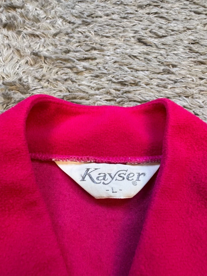 Kayser Camisón Mujer Grande Fucsia Rosa Polar Abrigo Salón Bata De Colección Foto 3 de 4