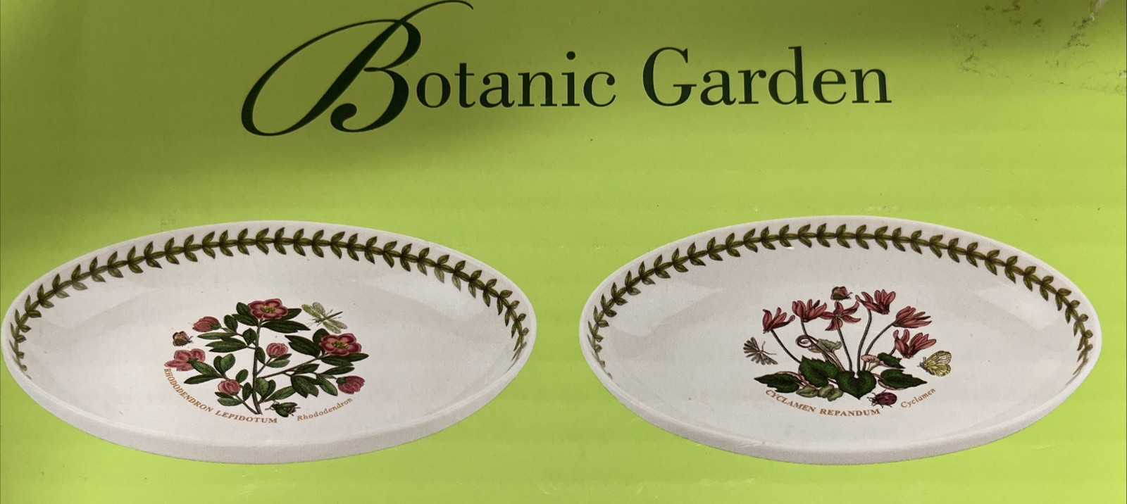 Portmeirion Botanic Garden Collection~Set of 2~Oval Dishes~F