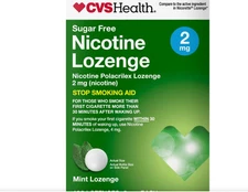 CVS Health Sugar Free 4mg Nicotine Mint MINI Lozenge, 135 Lozenges  Exp 11/25