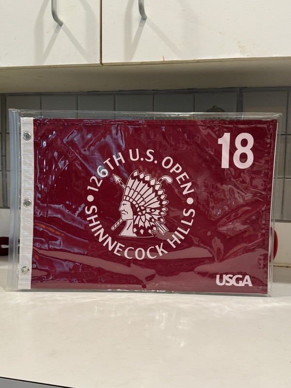 2026 - U.S. OPEN - SHINNECOCK HILLS -FLAG -AUTHENTIC -SILKSCREEN -PIN FLAG -MINT