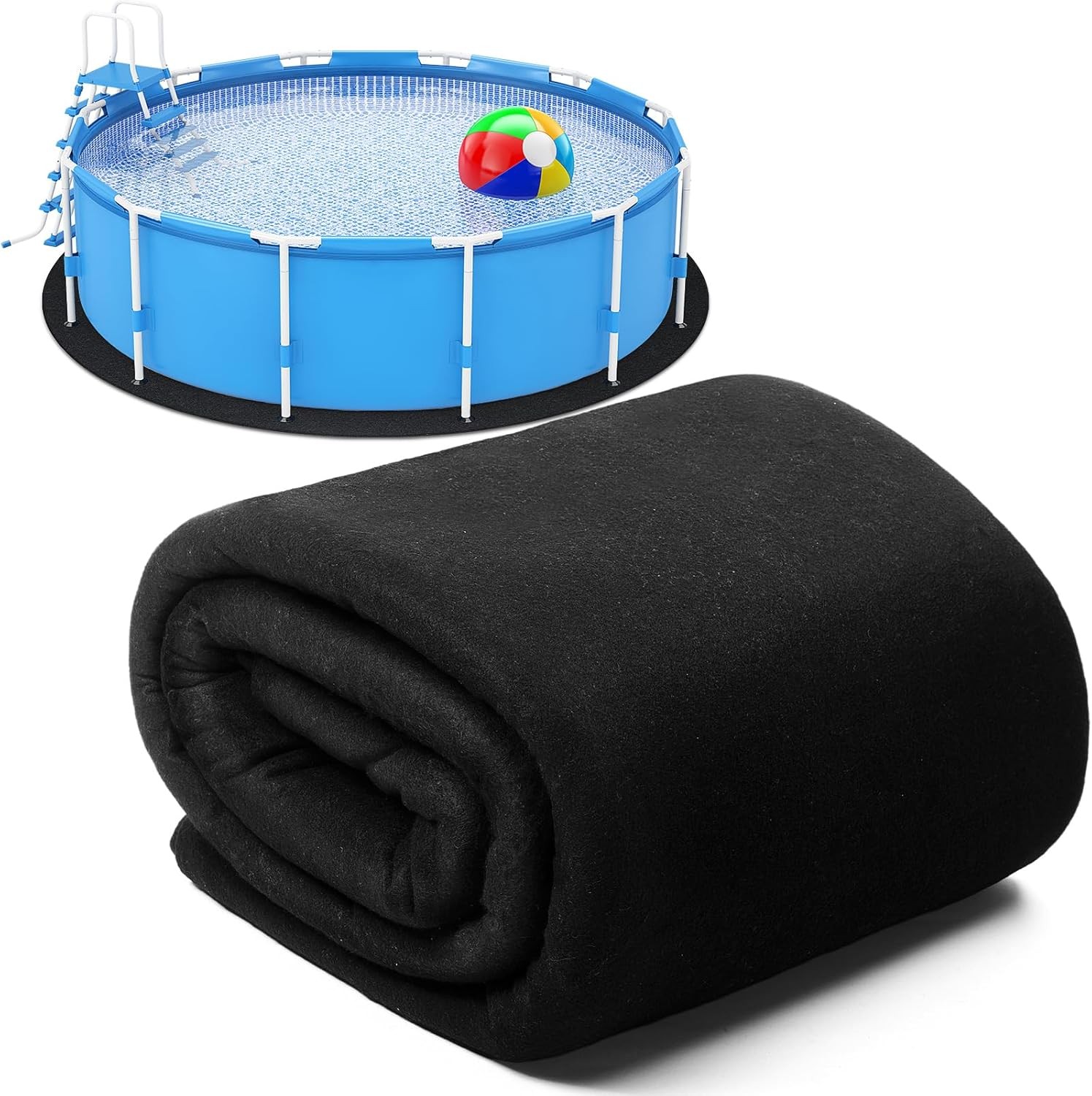18 Ft Round Above Ground Pool Liner Pad Durable Puncture Resistant Underlayment