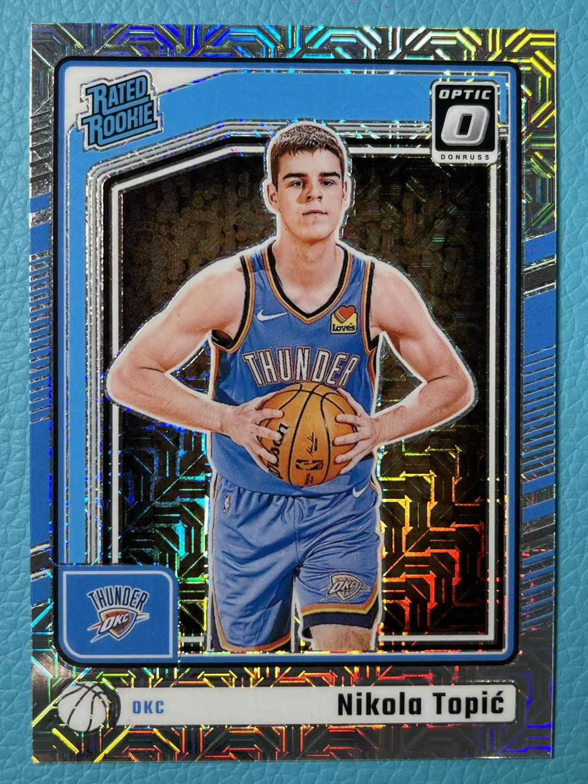 Nikola Topic 2024-25 Panini Donruss Optic Mojo Rated Rookie Thunder #278