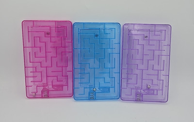 3 Building Block Brick Maze Puzzle Game Bday Goody Bag Toy Favor Money Insert