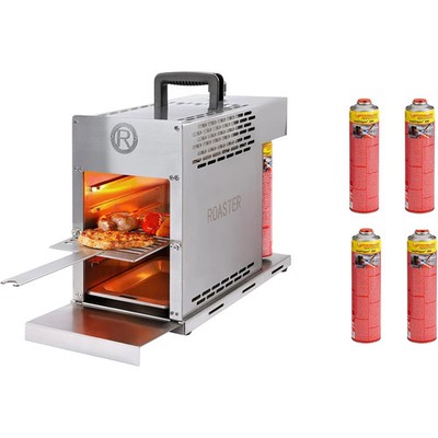 ROTHENBERGER Industrial THERMO ROASTER TO GO Gasgrill inkl. 4 x Multigas 600 ml