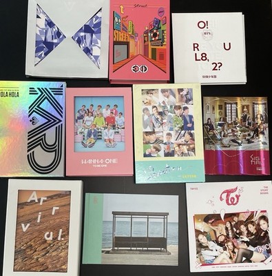 Lot Of Kpop Albums BTS TWICE WANNA ONE KARD GOT7 SEVENTEEN EXID