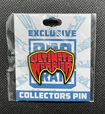 Ultimate Warrior Pro Wrestling Crate Red Lapel Pin. NEW. PWT. Wrestling Pin.
