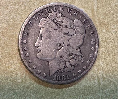 1881 (P) Morgan Silver Dollar  VG/F
