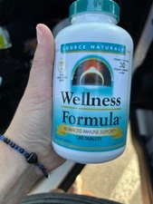 180 TABLETS SOURCE NATURALS WELLNESS FORMULA ADVANCED IMMUNE SUPPORT EXP 7/29