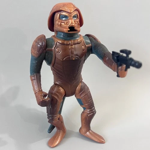 Saurod vintage MOTU figure *complete / sparks* (1987) Heman movie (Mexico)