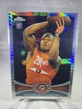 RISHARD MATTHEWS 2012 TOPPS CHROME ROOKIE PRISM REFRACTOR CARD #204  /216. rookie card picture