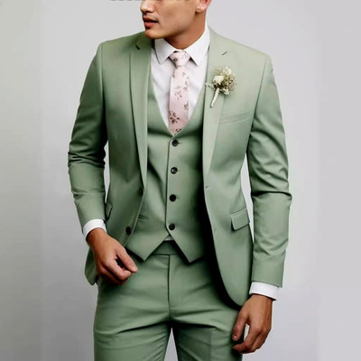 Premium Qualität Herren 3 Teiler Anzug Smoking Signature Smart Fit Hochzeit Partys