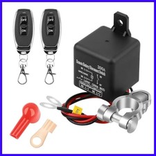 DC12V 200A Remote Battery Disconnect Switch Kill Switch with Black Negative W...