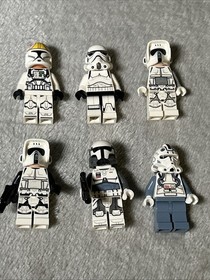 Lot Of 6 Lego Star Wars Minifigures Sw1425 Sw0617 Sw1182 Sw1229 Sw1346 Sw0118
