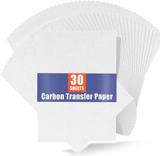 White Carbon Paper for Tracing - 30Pcs Graphite Transfer Paper, A4