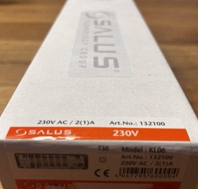 Salus KL 06 Regelklemmleiste Fußbodenheizung 230V 6 Ausgänge Zonen 132100 NEU